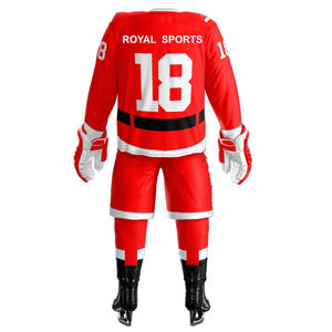 MEJOR precio de fábrica personalizado uniforme de hockey ropa de equipo diseño de sublimación de alta calidad conjunto de Jersey de hockey sobre hielo uniforme para hombres - Product Image 3