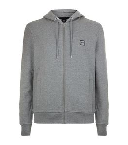 Sudaderas térmicas con cremallera estampadas personalizadas, Sudadera con capucha en blanco con hombros caídos y cremallera, venta al por mayor, sudaderas con capucha de felpa francesa de algodón 100% para hombres - Product Image 4