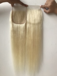 Extensiones de cabello humano de 4x4 para mujer, extensiones de cabello humano de 4x4 con cierre de cutícula, Remy, brasileño, sin procesar, 100% crudo, venta al por mayor - Product Image 4