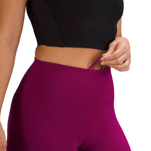 Pantalones cortos elásticos de motorista de poliéster y nailon para mujer de talla grande superventas al por mayor, pantalones cortos de yoga sin costuras para mujer - Product Image 4