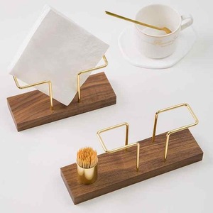 ที่ใส่กระดาษทิชชู่และผ้าเช็ดปากที่ทำจากไม้สุดสร้างสรรค์สำหรับร้านกาแฟโรงแรมร้านอาหาร - Product Image 2