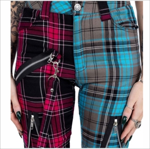 Pantalones cargo de mezclilla de color personalizado para mujer, pantalones góticos de estilo boyfriend con cremallera y cordón, ropa de calle informal con bolsillos - Product Image 4