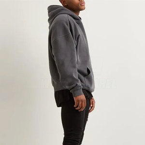 Sudadera con capucha de gran tamaño con logotipo impreso OEM de alta calidad, sudaderas con capucha de algodón para hombre, sudaderas con capucha de gran tamaño para invierno - Product Image 4