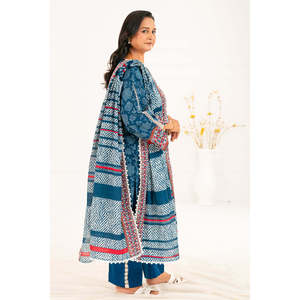 Ensemble de costume Khaddar imprimé 3 pièces pour femmes avec dupatta K-52110 - Product Image 4