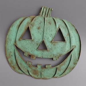 Unique iron sheet black cat silhouette ornament, patina polish handmade finish, enhancing <b>Halloween</b> seasonal <b>decorative</b> - Product Image 6