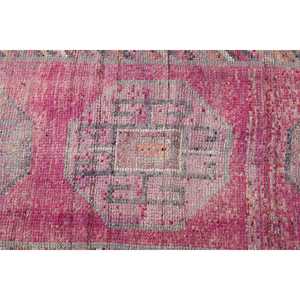 Vintage Turkish Rug, 2.7x10.2 ft <b>Runner</b> Rug, <b>Red</b> Herki Plants & trees Rug - Product Image 5