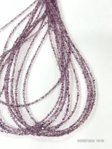 Cuentas de Cuarzo Herkimar con Recubrimiento de Diamante, Color Rosa Claro Natural, Calidad AAA, Tamaño 2-3 mm - Product Image 1