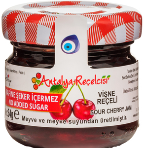 No added Sugar Sour Cherry <b>Jam</b> 34g - Product Image 1