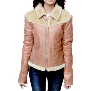 Veste en cuir Nappa à la mode pour femmes avec ceinture doublure en coton épais vêtements d'extérieur en peau de mouton pour toutes les saisons - Product Image 1