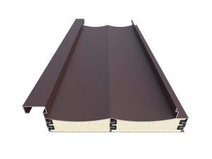 Tuile en aluminium isolée ultra-mince et légère, écologique, pour entrepôts frigorifiques modernes et rénovation et modernisation des toitures extérieures - Product Image 1
