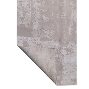 Alfombra Kavi Ivory de Lana y Seda de Bambú Anudada a Mano con Patrón Abstracto para Decoración de Sala de Estar o Pasillo, Tamaño 9x12 - Esk-431 - Product Image 5