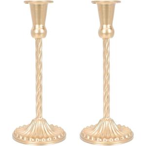 Grand bougeoir en métal doré Design antique Décoration de maison et d'hôtel Bougeoir d'éclairage de Noël de qualité supérieure - Product Image 3