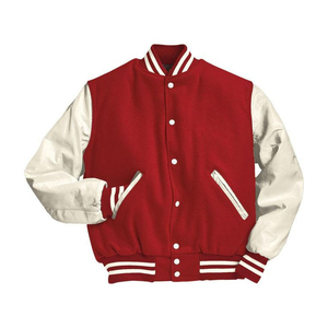 Chaqueta universitaria de alta calidad, uniformes de béisbol bordados personalizados para hombres, chaqueta universitaria de manga con letras nuevas de otoño para hombres - Product Image 1