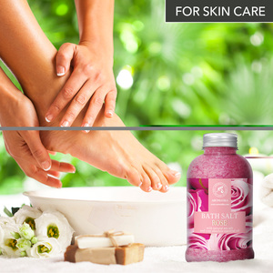 Aromatika Sal Marina Natural de Rosa para Baño 600g con Aceite y Extracto de Rosa de Damasco Rejuvenecedor - Product Image 6