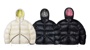 Veste d'hiver épaisse et chaude en duvet surdimensionnée unisexe personnalisée avec doublure contrastée rose, parka lourde, vêtements de rue - Product Image 6