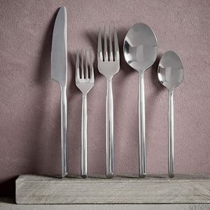 Ensemble de couverts en acier inoxydable argenté pour hôtel, couteau, fourchette, cuillère, vente en gros à bas prix, ensemble de couverts occidentaux pour mariage, argenterie, dîner - Product Image 3