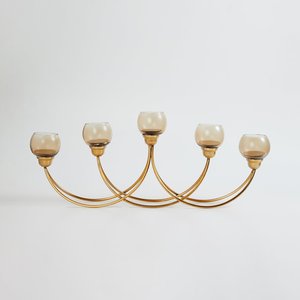 Nouvelle arrivée dernière conception lumière de luxe or 5 bougeoir support - Product Image 6