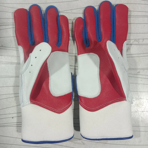 Professional Customized Leather Baseball Batting <b>Gloves</b> Lightweight Breathable Full Finger Non-Slip Best Selling - Product Image 3