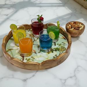 Bandeja de Servicio de Madera MDF con Recubrimiento de Esmalte, Diseño para Hoteles y Restaurantes, Utensilios de Cocina, Bandeja de Mesa de Alta Calidad - Product Image 3