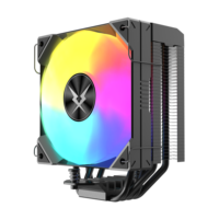 Refroidisseur de processeur pour jeux Ruix DT-420, 4 caloducs, TDP 180W, refroidisseur d'air pour processeur d'ordinateur avec affichage de la température, système de refroidissement