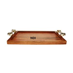 Bandeja de servidor de alimentos con acabado Natural, decoración de vajilla, servidor de Pasta, forma personalizada, bandeja de servicio de madera - Product Image 2