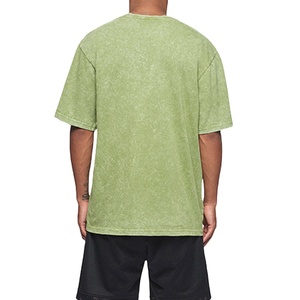 Camiseta de Alta Calidad con Lavado Ácido Personalizado, Camiseta Extra Grande de Algodón para Hombre, Camisetas Unisex con Hombros Caídos 2026 - Product Image 4