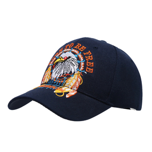 American <b>Vintage</b> Formal Eagle 3D Embroidery 100% Polyester 6-Panel Snapback Baseball <b>Cap</b> Unisex Street Fashion Trendy Casual - Product Image 1