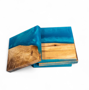 ที่รองแก้วไม้เรซินอีพ็อกซี่แบบคลาสสิกแก้วกาแฟทำด้วยมือไม้สำหรับเครื่องดื่มชาจากอินเดีย - Product Image 6