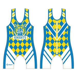 Uniforme de lutte pour hommes Spandex Polyester Durable Wrestling Singlet Polyester Hommes Wrestling Uniform - Product Image 3