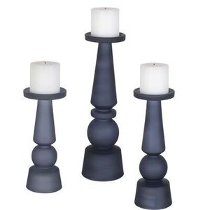 Lanterne en métal noir moderne Porte-bougie en fer Support de bougie en pilier pour la décoration de la maison Centre de table de mariage et décoration de patio extérieur - Product Image 6