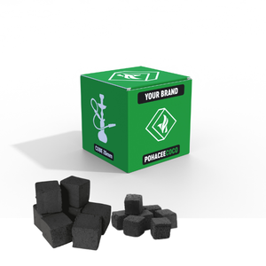 White Ash Premium Shisha Charcoal Made 100% Natural <b>Coconut</b> <b>Shell</b> Charcoal Briquette Wholesale OEM Private Label - Product Image 1