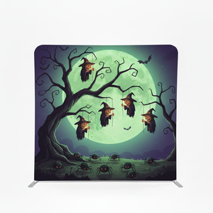 Telón de fondo de tensión fotomatón de fiesta de Halloween impreso personalizado con marco de aluminio soporte recto funda de almohada pantalla de tela - Product Image 4