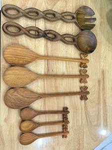 Cuchara de madera natural para cocina, utensilio seguro para el uso diario y pedidos de exportación al por mayor / Diseño personalizado aceptado a partir de 99D - Product Image 2