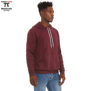 Pull-over à capuche d'hiver pour hommes Taille XS Tissu polaire de haute qualité Conception solide Impression de logo personnalisé Teint uni Nouvelle arrivée - Product Image 5