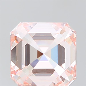 Diamant rose vif fantaisie de laboratoire, taille Asscher, 4,00 carats, symétrie géométrique, clarté VS2, diamant cultivé en laboratoire pour bijoux de luxe - Product Image 3