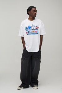 Camiseta Extra Grande de Alta Calidad para Hombre, Diseño Gráfico Impreso, 100% Algodón Tejido, Impresión Personalizada al por Mayor - Product Image 3