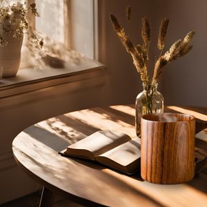 La mejor taza/taza ecológica de madera Natural para fiestas de negocios y viajes para Navidad, regalos del Día del Padre, logotipo personalizable - Product Image 2