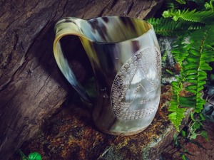 Taza para Beber Hecha a Mano con Cuerno de Búfalo Natural |   Taza de Estilo Medieval y Nórdico - Product Image 5