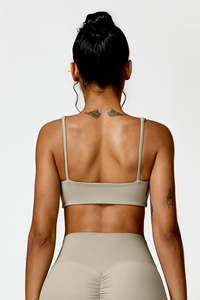 Wholesale Custom Nude Camila Sports <b>Bra</b> Heart Shape Scooped Cleavage Neckline New & High Impact Women's Gym Fitness Sports <b>Bra</b> - Product Image 5