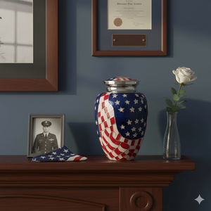 Contenedor conmemorativo hecho a mano de urna funeraria de aluminio duradero más vendido para cenizas de adultos al mejor precio - Product Image 4