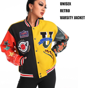 Pakistan Manufacturer High Quality Chenille Embroidery Letterman <b>Jacket</b> For <b>Men</b> College Team Custom Baseball Varsity <b>Jacket</b> - Product Image 4