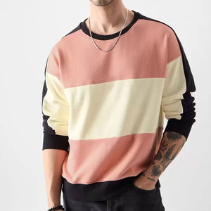 เสื้อสเวตเตอร์สำหรับผู้ชายเสื้อสเวตเตอร์คอกลมสวมใส่สบายผ้าฝ้ายผสมระบายอากาศ - Product Image 1