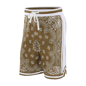 Summer Sublimation Stretch Dtg Printing 100% Polyester 5 Inch Entrejambe logo personnalisé Gym wear Gym Mesh Shorts Basketball pour hommes - Product Image 3