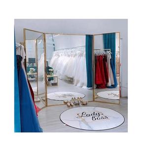 Meilleure qualité de miroir en acier inoxydable design de mur décoratif vintage pour la maison salon et salle de bain exportation au prix de gros - Product Image 1