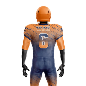 OEM uniforme de fútbol americano de manga corta nuevo diseño transpirable secado rápido precio bajo técnicas impresas ropa de entrenamiento deportivo - Product Image 4