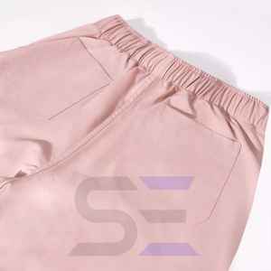 Uniformes de hospital para enfermeras, 4 vías, LICRA elástica, resistente a las arrugas, cuello redondo, cremallera, traje de mujer - Product Image 6