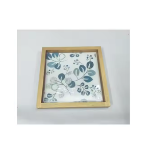 Plateau de service fait à la main élégant Unique impression émail classique Antique moderne Vintage élégant plateau de service décoratif - Product Image 6