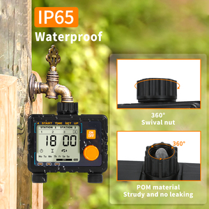 Автоматический таймер для полива сада с <span class=keywords><strong>2</strong></span> выходами, электромагнитный клапан для наружных разбрызгивателей, шлангов и ирригации - Product Image 5
