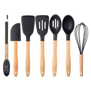 เครื่องใช้ในครัวทำจากไม้เรซิ่นพร้อมช้อนทำอาหารธรรมชาติ - Product Image 2