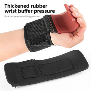 Weightlifting Hook Training Gym Grips Straps Bandage Gloves Fitness Steel Hand <b>Bar</b> Hooks - Product Image 5